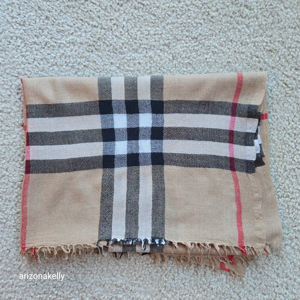 Burberry Wool Lightweight Vintage Classic Check - Picture 11 of 11